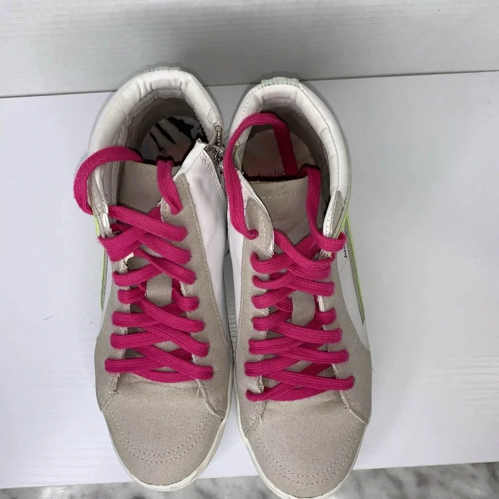 Justice Little Girl & Big Girl Mid Court Sneaker, Sizes 6